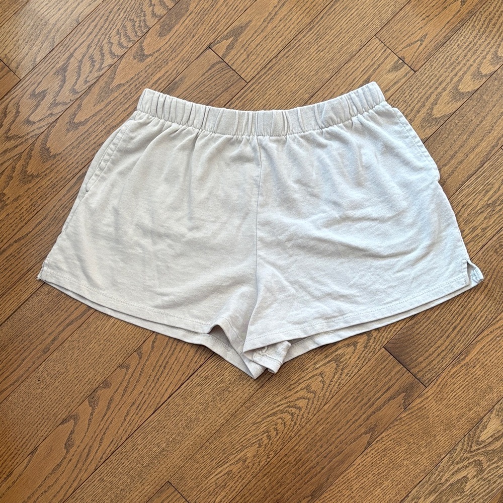 Garage Women's Light Cream Athletic Shorts